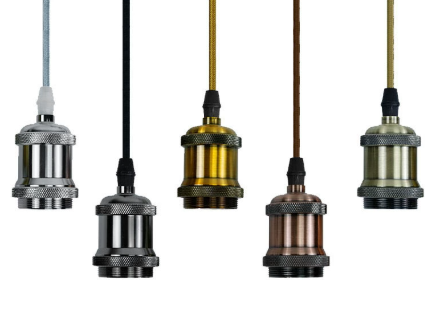 pendant of led bulb vintage style cable and led lamp holder from China 2 USD each one MOQ 100 PCS DELIVERIED 10 DAYS